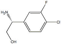 (2R)-2-AMINO-2-(4-CHLORO-3-FLUOROPHENYL)ETHAN-1-OL结构式