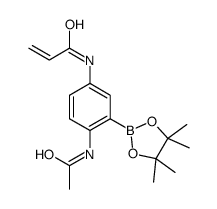 N-(4-Acetamido-3-(4,4,5,5-tetramethyl-1,3,2-dioxaborolan-2-yl)phenyl)acrylamide picture