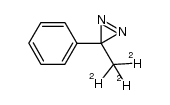 3-trideuteromethyl-3-phenyldiazirine结构式