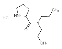 N,N-Dipropyl-2-pyrrolidinecarboxamide hydrochloride结构式