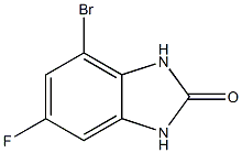 4-Bromo-6-fluoro-1,3-dihydro-benzoimidazol-2-one结构式