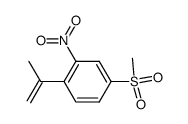 1-isopropenyl-4-(methylsulfonyl)-2-nitrobenzene结构式