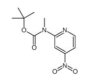TERT-BUTYL (4-NITROPYRIDIN-2-YL)METHYLCARBAMATE结构式