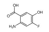 2-Amino-4-fluoro-5-hydroxybenzoic acid结构式