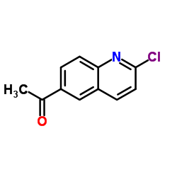1-(2-Chloro-6-quinolinyl)ethanone结构式