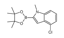 4-Chloro-1-methylindole-2-boronic acid, pinacol ester Structure
