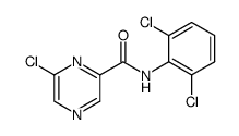 6-chloro-N-(2,6-dichlorophenyl)pyrazine-2-carboxamide结构式