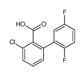 2-chloro-6-(2,5-difluorophenyl)benzoic acid Structure