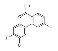 2-(3-chloro-4-fluorophenyl)-4-fluorobenzoic acid Structure