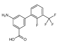 3-amino-5-[2-fluoro-3-(trifluoromethyl)phenyl]benzoic acid结构式