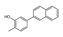 2-methyl-5-naphthalen-2-ylphenol结构式