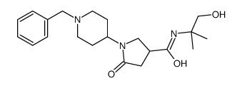 1-(1-benzylpiperidin-4-yl)-N-(1-hydroxy-2-methylpropan-2-yl)-5-oxopyrrolidine-3-carboxamide结构式