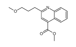 methyl 2-(3-methoxypropyl)-4-quinolinecarboxylate结构式