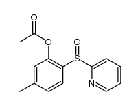 5-methyl-2-(2-pyridinylsulfinyl)phenyl acetate结构式