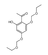 1-[2-Hydroxy-4,6-bis(ethoxymethoxy)phenyl]ethanone结构式