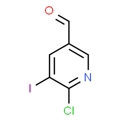 6-Chloro-5-iodonicotinaldehyde结构式