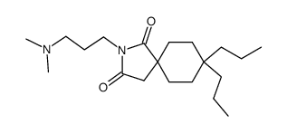 2-(3-(dimethylamino)propyl)-8,8-dipropyl-2-azaspiro(4.5)decane-1,3-dione结构式