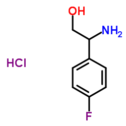 2-AMINO-2-(4-FLUOROPHENYL)ETHAN-1-OL HYDROCHLORIDE Structure