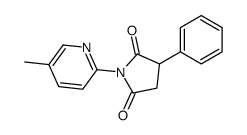 1-(5-methylpyridin-2-yl)-3-phenylpyrrolidine-2,5-dione结构式