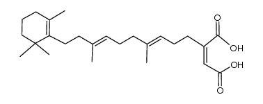 (2Z)-2-[(3E,7E)-4,8-Dimethyl-10-(2,6,6-trimethyl-1-cyclohexenyl)-3,7-decadienyl]-2-butenedioic acid Structure