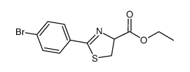 ethyl 2-(4-bromophenyl)-4,5-dihydrothiazole-4-carboxylate Structure