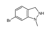 6-Bromo-1-methyl-2,3-dihydro-1H-indazole结构式