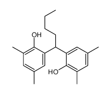 2-[1-(2-hydroxy-3,5-dimethylphenyl)pentyl]-4,6-dimethylphenol结构式