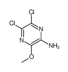 5,6-dichloro-3-methoxypyrazin-2-amine结构式