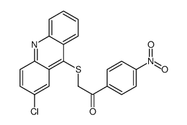 2-(2-chloroacridin-9-yl)sulfanyl-1-(4-nitrophenyl)ethanone结构式