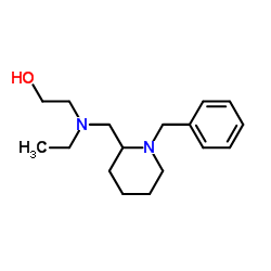 2-{[(1-Benzyl-2-piperidinyl)methyl](ethyl)amino}ethanol结构式