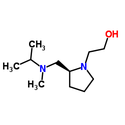2-[(2S)-2-{[Isopropyl(methyl)amino]methyl}-1-pyrrolidinyl]ethanol结构式