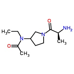 N-[1-(L-Alanyl)-3-pyrrolidinyl]-N-ethylacetamide结构式