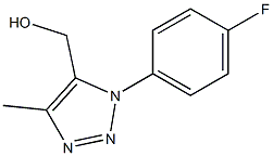 (1-(4-氟苯基)-4-甲基-1H-1,2,3-三唑-5-基)甲醇结构式