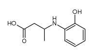 N-(2-hydroxyphenyl)-β-methyl-β-alanine Structure