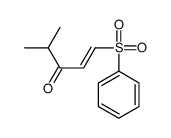 1-(benzenesulfonyl)-4-methylpent-1-en-3-one结构式