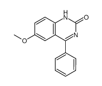 4-Phenyl-6-methoxy-2(1H)-quinazolinone Structure