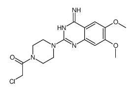 1-[4-(4-amino-6,7-dimethoxyquinazolin-2-yl)piperazin-1-yl]-2-chloroethanone结构式