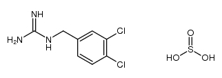 1-(3,4-dichlorobenzyl)guanidine sulfite Structure