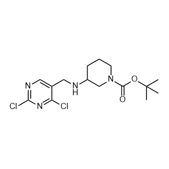 3-[(2,4-Dichloro-pyrimidin-5-ylmethyl)-amino]-piperidine-1-carboxylicacidtert-butylester Structure