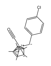 Cp*Ir(CO)(Cl)(CH2C6H4Cl) Structure