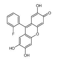9-(2-fluorophenyl)-2,6,7-trihydroxyxanthen-3-one结构式