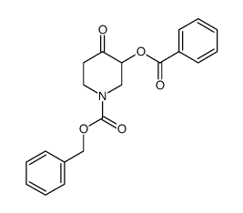 Benzyl 3-(Benzoyloxy)-4-Oxopiperidine-1-Carboxylate Structure