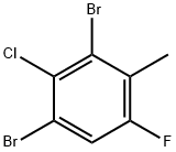 2,4-二溴-3-氯-6-氟甲苯结构式