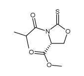 (R)-methyl 3-isobutyryl-2-thioxooxazolidine-4-carboxylate结构式