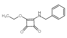 3-(苄基氨基)-4-乙氧基-3-环丁烯-1,2-二酮结构式