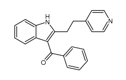 3-benzoyl-2-[2-(4-pyridyl)ethyl]indole Structure