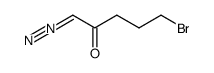 5-Bromo-1-diazopentan-2-one结构式