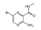 3-amino-6-bromo-N-methylpyrazine-2-carboxamide结构式