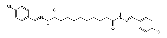 decanedioic acid bis-(4-chloro-benzylidenehydrazide)结构式