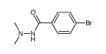 1-(4-bromobenzoyl)-2,2-dimethylhydrazine Structure
